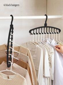 1pc/2pcs/4pcs/6pcs Space Saving Shirt Hangers, Closet Organizers For Coats, Wardrobe Hangers For Clothes, Strong And Compact Design, Easy To Use, Ideal For College Dorms And Small Apartments