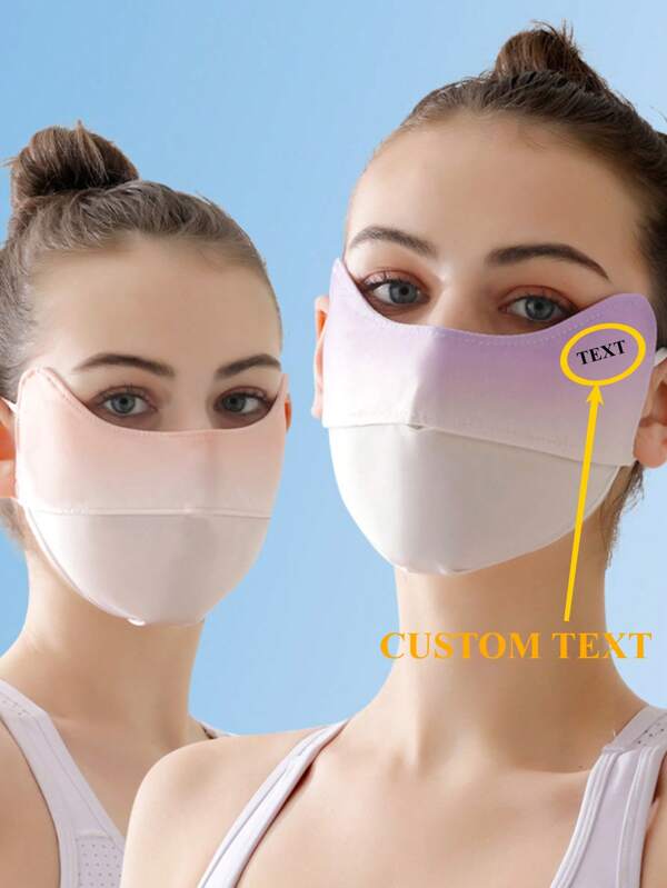 1 pieza Máscara facial personalizada con texto impreso, MBTI, significado conmemorativo, patrones, para verano, lazos para las orejas, protección solar, máscara transpirable, texto, patrón festivo, estampa conmemorativa, máscara de moda, accesorio de disfraz para fiesta festiva, regalo de cumpleaños festivo para amigos y parejas.