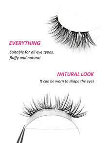 Rikuaild 100 CHIẾC (8-16mm) Lông mi giả Fox Eyelash D xoăn, lông mi giả chồn, vẻ ngoài tự nhiên và lông mi dài mềm mại, cụm lông mi hỗn hợp dạng hộp, cụm lông mi, lông mi riêng lẻ, lông mi, lông mi giả - màu đen - Xem 4