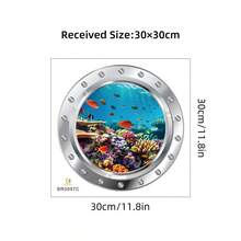 3D Underwater World Wall Stickers Bedroom Living Room Home Decor Art -Frienly Removable Decals PVC Murals - Multicolor - View 13