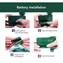 Timer Temporizador De Riego Automático Digital Para Jardín, Temporizador De Riego Automático Digital Programador Jardín, Temporizador Impermeable Para Manguera de Agua - Verde Oscuro - Ver 5