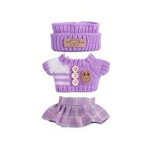 6.69 pollici Vestiti di bambola, compatibili con , include 3 outfit - cappello secchio alla moda, maglione e set di pantaloni o gonna, adatto per bambole di 6.69 pollici, accessori carini per bambole per giochi e esposizione (scarpe e bambola non incluse)