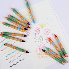 8 件/24 件优质蜡笔套装 - 适用于学校、素描、涂鸦和工艺品 - 适合艺术家和初学者的专业美术用品，色彩鲜艳，质地光滑 - 彩色 - 查看 8