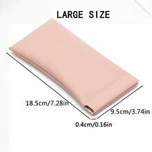 2025 New High-Quality PU Leather Solid Color Sunglasses Case, Convenient Travel Storage Bag With Auto-Close Design, Suitable For Glasses, Reading Glasses, Student Eyewear, Home Use Small Pouch [3 Sizes Available, Choose Extra Large Size If Glasses Are Bigger] - Multicolor - View 15