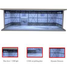 Meiduoxing 1:64 比例 3D 模型停车场组件,带 LED 灯,车库背景展示场景套装,汽车玩具车库收纳 - 彩色 - 查看 6