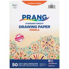 Papel de dibujo Manila de 9"X12" 50 hojas, sin recubrimiento, papel de construcción de 9x12 pulgadas, 50 hojas, suministros de arte - 1 - Ver 6