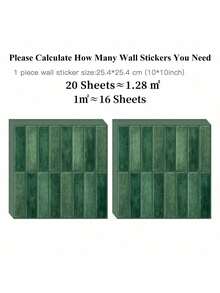 WalDecoo 1/10/20张多巴胺彩色即撕即贴墙砖 - 厨房、浴室亮丽后挡板，轻松DIY！壁纸 墙纸 墙贴 房间装饰 墙面装饰 卧室 客厅装饰 厨房装饰 - 彩色 - 查看 26