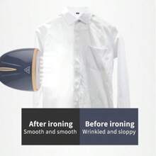 SOKANY Ferro da stiro portatile a vapore SOKANY, macchina da stiro a vapore, ferro elettrico, essenziale per viaggi di lavoro e vacanze, uscita vapore ad alta potenza 1400W in 30 SECONDI, serbatoio dell'acqua grande, multi-angolo anti-perdite, pieghevole con un solo pulsante, portatile e facile da riporre, ugello a sette fori per rimuovere le pieghe più profonde, pannello in acciaio inossidabile, facile da prendersi cura degli abiti per uso domestico e da viaggio, liscia rapidamente le pieghe e mantiene sempre l'abito impeccabile