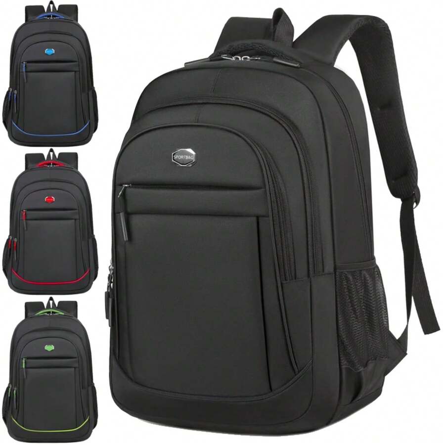 Sac à dos pour hommes et femmes, grand sac à dos pour les voyages, le bureau, l'école et les déplacements - Bleu - Voir 1
