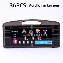 80PCS/60PCS/48PCS/36PCS/24PCS/12PCS Black Box Of Propylene Mark Pen Sets, Drawing Not Soak Paper, Art Collection, Pen To Graffiti Art Of Diy Pens, Colorful Painting Watercolor Art Mark Pen Sets, Waterproof High-Capacity Color Pen, Exquisite Gift To The Student, The Perfect Gifts Of Gifts, Marker Pen,Back To School,School Supplies