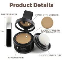 Glow HavenRoot Up Powder, Hairline Powder Thinning Hair, Instantly Cover Hair, Root Cover Up Women & Men, Bald Spots, Grooming, Beard Line (Light-Blonde, 0.14 Ounce (Pack Of 1)) - 中等金髮 - 查看 2