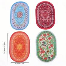 Dollhouse 1:12 Miniature Ground Decoration Carpet, Tiny Cloth Living Room Scene Decoration, Oval Turkish Woven Rug, Toy House Scene Ornament Doll House,Dollhouse Miniatures,Dolls House Miniatures,Doll House,Dollhouse Miniatures,Miniature,Doll House,Dollhouse Miniatures,Miniature