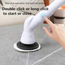 SOKANY 2024 New Bathroom Cleaner Brush, Shower Scrubber With Long Handle & Heads Replacement, Cleaning Supplies For Tub Shower Tile Floor