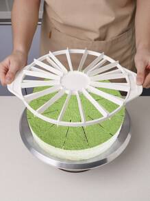 1pc 14/16-Slice Round Cake Cutter, Mousse Cake Divider, Cheese Cutter, Home DIY Baking Tool, Cake Slicer, Cake Transfer Shovel, Cake Stand, Kitchen & Dining Baking Supplies, Cake Tools