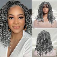 DWNSEN 360° HD Full Double Lace Front Braid Wig -Short Styling Wig Hand Braided, Knotless Cornrow Braids, Lace Frontal, Blended Black Hair, Baby Hair, Natural Looking, Realistic Hairline,Summer Breathable, Comfortable, Durable, For Women - model - 查看 23