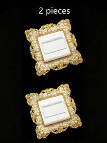 1pc Piece Of ABS Faux Faux Pearl Switch Sticker, Imitation Dirt And Dust Switch Protective Cover, Wall Decoration, Halloween Decoration, Classroom Decoration,Stickers,Wall Decal, Vinyl Decal For Home Decorations,Spring Decoration Items Refresh Your Home,Rama Decoration Stickers - Multicolor - View 19