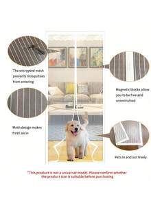 Magnetic Screen Door, Door Screen Magnetic Closure-Keeps Bugs Out Let Breeze In, Heavy Duty Mesh - Pet And Friendly, Works With Front Doors, Sliding Doors - Multicolor - View 3