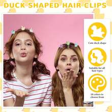 30 Pcs Glow Hair Clips Rave Hair Clips Women Music Festival Holiday Party Supplies (Duck)Valentine's Day NPVH - 動物 - 查看 5