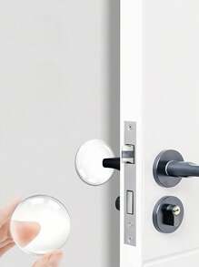 Quantity Selectable Transparent Door Bumper Protectors - Suitable For Doors, Cabinet Doors, Refrigerator Doors, Toilet Seats, Providing Impact Protection, Preventing Dents And Scratches, Ideal Choice To Reduce Noise And Protect Wall Near Doorway.