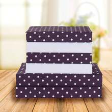 Delilah Polkadot 6-Piece Set, Fade & Wrinkle Resistant, 1500 Premium Hotel Quality Microfiber Deep Pocket Fitted Sheet Featuring Smart Pockets, Polkadot Sheet Set, King, Purple - 紫色 - 查看 2