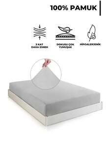 MADE IN TURKEY Fitted Hypoallergenic Jersey Cotton Sheet – 100% Natural Cotton – Soft, Breathable & Stretchy – Available In 100x200, 120x200, 140x200, 160x200, 180x200, 200x200 Cm Sizes - Watermelon Pink - View 2