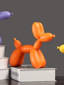 1pc Nordic Creative Balloon Dog Decor, Cartoon Animal Decoration For Living Room, Bedroom, Cabinet, Soft Furnishing, Art Piece