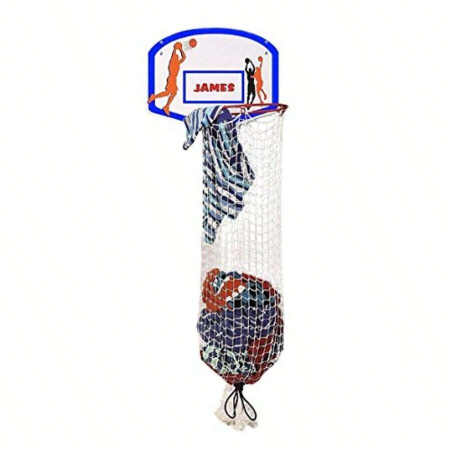 New Basketball Hoop Laundry Clothes Hamper Game For Hooks Over The Door Helps Make Dirty Clothes Fun Can Be Personalized Perfect For Boys And Girls Bedrooms Shoot It Dunk It Wash It