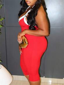 مجموعة قطعتين أنيقة مكونة من قمصان قصيرة ظهر مكشوف وشورت للنساء لحفلات الكوكتيل الصيفية