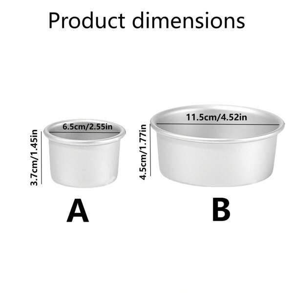 1 Stück/3 Stücke/5 Stücke DIY Backform Käsekuchen, antihaftbeschichtete Aluminiumbackform, Käsekuchenform, runde Kuchenform, Puddingform, Schokoladenkuchenform mit abnehmbarem Boden, dick und langanhaltend, Kuchenformset, geeignet zum Backen von Bisquit- und Mousse-Kuchen, ideal für den Gebrauch in Küchen Zuhause, Restaurants, Hochzeitsfeiern, Geburtstage und besondere Anlässe, ein unverzichtbares Werkzeug zum Backen, kann im Ofen verwendet werden.