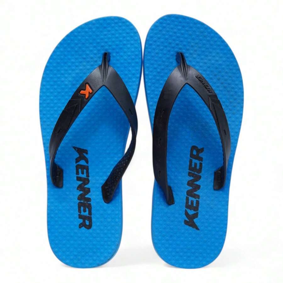 Men's Casual Anatomical Flip Flops | Premium EVA | Non-Slip | Iconnic Coastal Elegance - 藍色 - 查看 1