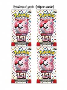 pokemon (Calidad básica de papel, solo para exhibición) Paquete de refuerzo de las Cartas Pokémon del Juego de Cartas Coleccionables de Pokémon Scarlet & Violet 151, colección de tarjetas, juguetes, regalo