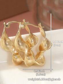 Boucles d'oreilles créoles classiques à la mode pour femmes, accessoires élégants pour soirée, le cadeau parfait pour elle