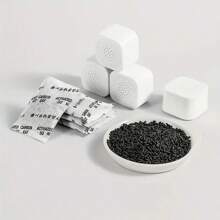 1 cutie deodorizantă pentru frigider din plastic. Purificator de aer proaspăt cu reducere a carbonului activ și formaldehidei, deodorizantă pentru aer proaspăt rezistentă la umiditate, deodorizantă pentru frigider, deodorizantă cu carbon activ, pentru frigider, bucătărie, dormitor, dulap, purificator de aer neelectric respirabil - neutralizator de mirosuri și mirosuri