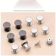 2/4/5/10个装免缝裤边夹，适用于裤子和帽子 - 隐形可调节腰带收紧器，金色/银色/黑色 - 彩色 - 查看 11