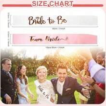 11 件新娘头带和单身派对礼品腕带手镯，适合新娘和团队新娘，无褶皱丝带松紧带，无痕马尾辫头带发带，适合单身派对礼物，伴娘礼物，婚礼订婚派对，新娘送礼会