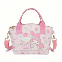 Sanrio 1 Stück Sanrio Kawaii Mehrzweck-Aufbewahrungstasche Schwarz Schönheit Milodi Yugui Hund Hello Kitty