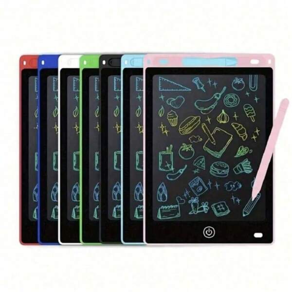 1pc/2pcs/3pcs LCD Electronic Drawing Tablet, Colorful Writing & Learning Board, Painting Graphics Drawing Pad, Erasing Board For Kids, Montessori Educational Tool, Children Drawing Board, Writing Board With Touch Pen, Brain Development Training Tablet, Holiday Gift For Children, Birthday, Christmas, Thanksgiving, Halloween, Easter