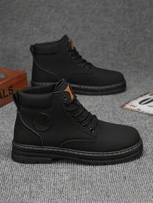 2025 年新款 Wasp Boots 高帮工作靴英伦风格男士四季靴，带或不带保暖内衬，加大码皮靴 - 休闲工作靴，隐藏增高，2000 年代风格街头服饰 - 彩色 - 查看 27