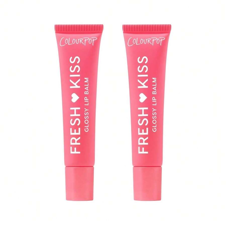 ColourPop Fresh Kiss Glossy Lip Balm - Hydrating Lip Care Enriched With Peptides, Hyaluronic Acid, Shea Butter & Vitamin E For An Ultra-Cushiony Formula - Watermelon Sugar (0.49 Oz) - Đường Dưa Hấu (2) - Xem 1
