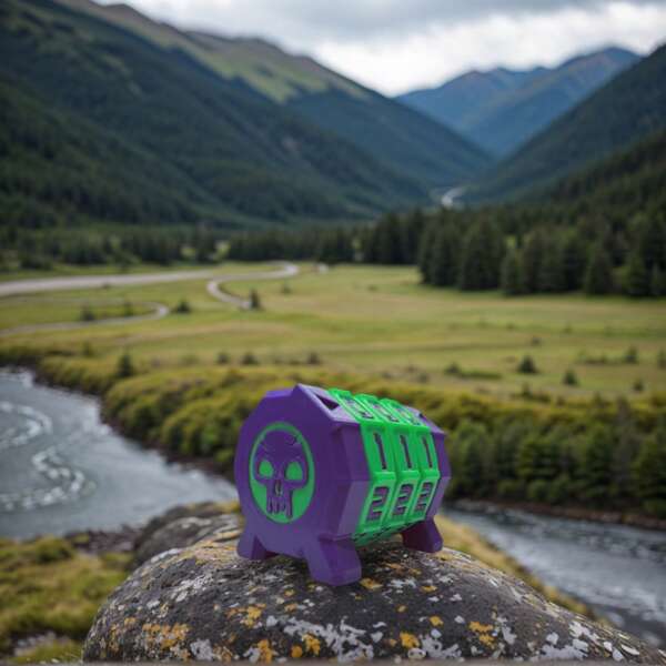 [3 Adjustable Levels] 999HP Life Value Counter, Skeleton Themed Tabletop Game Dice, Card Battle/RPG Game Tool