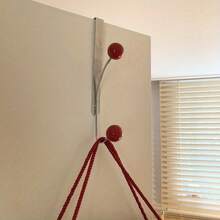 Gancho de Hierro para Puerta Fácil de Instalar, Ganchos Metálicos Resistentes para Abrigos, Sombreros Perfectos para Almacenamiento en Dormitorio, Cocina y Baño - Blanco - Ver 5