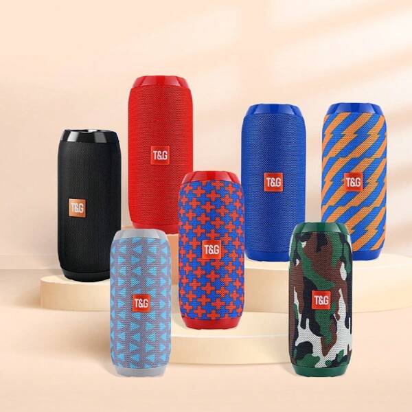 Portable Wireless Outdoor Bluetooth Speaker With Charging Cable And Aux Cable - Wireless Audio Subwoofer With USB/TF Card Slot For 3D Surround Sound, TWS Stereo Bass Speaker With Handsfree Calling/FM/TF Card/USB Playback - Hanging Design Subwoofer With Charging Cable And Aux Cable, Compatible With Smartphones, Tablets, TVs, Computers, Suitable For Car/Indoor/Dance/Cycling - Ideal For Outdoor Use.