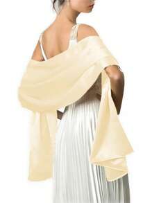 Elegant Women Shawls Wraps For Evening Dresses Bridal Bridesmaid Wedding Shawl Solid Color Party Capes Decoration Scarf