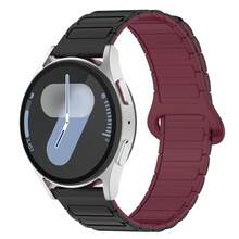 Cinturino magnetico compatibile con Samsung Galaxy Watch 7/6/5/4/FE 40mm 44mm/Galaxy Watch 4 6 Classic 47mm 46mm 43mm 42mm/Watch 5 Pro 45mm/Garmin Vivoactive 6/Vivoactive 5/3/3 Music/Samsung Galaxy Watch 46mm Bands/Gear S3 Frontier, Classic Watch Bands/Galaxy Watch 3 Bands 45mm, 20mm & 22mm Cinturino in silicone sportivo con magnete resistente per Venu Sq 2/Forerunner 55/165/245/645 Donna Uomo