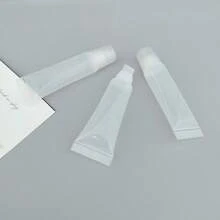 10PCS Cosmetic Lotion Hose Oblique Mouth Spin Cap Lip Gloss Lipstick Tube Lotion Lip Film Subpacking Cosmetic Subpacking Hose