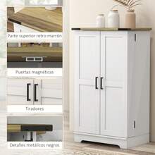 HOMCOM Armários de cozinha - Branco - Ver 5