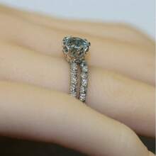 2pcs Women Fashion Ring Set, Luxury Delicate Zinc Alloy Cubic Zirconia Ring, Suitable For Valentine's Day, Vacation, Commute, Date, Party, Wedding, Engagement, Gift For Wife, Girlfriend, Mother, Birthday, Anniversary, New Year