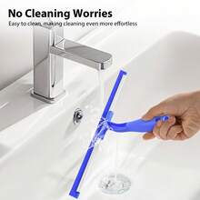 AutoFu Window Glass Cleaning Washing Kit Equipment Pole Squeegee Microfiber Cleaner, Telescopic Squeegee, 2-In-1 Use Height Adjustable, Non Scratch, Make Your Window Shine And Bright! - Silver - View 10