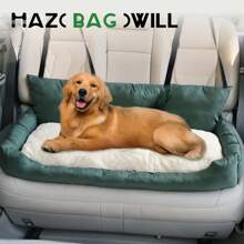 Coussin de dossier de voiture pour gros chien Hazowill, tapis de siège arrière rafraîchissant pour chat et chiot, siège rehausseur pour voiture pour chiot doux et confortable, coussin de siège passager avant anti-stress
