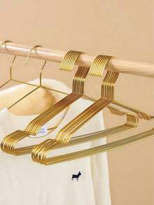 10/20 Golden Metal Hanger (42cm In Length, Made Of Metal, With Minor Scratches; Black Spots Are Normal And Do Not Affect Usage), Designed To Hang Ties And Scarves, Space-Saving, Suitable For Wardrobes. Ideal For Autumn, Holidays, Rooms, Home, Bedrooms, Spring, Minimalist-Style Settings, And Can Complement Summer Tops As Decoration.
